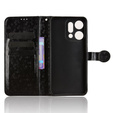 Pántos tok Oppo Reno 14, Wallet Rhombus, fekete
