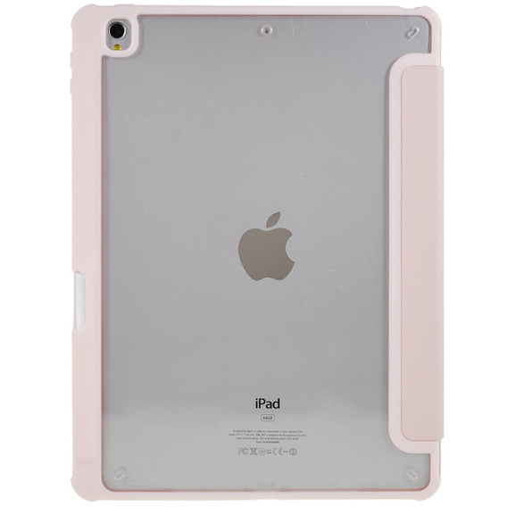 Tok iPad 10.2 2021 / 2020 / 2019, Smartcase Hybrid, tolltartó résszel, rózsaszín