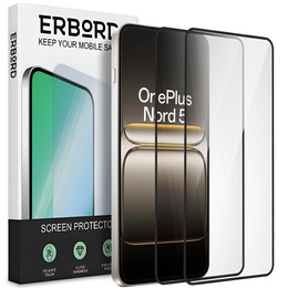 2x edzett üveg ERBORD 3D a OnePlus Nord 5 teljes képernyő