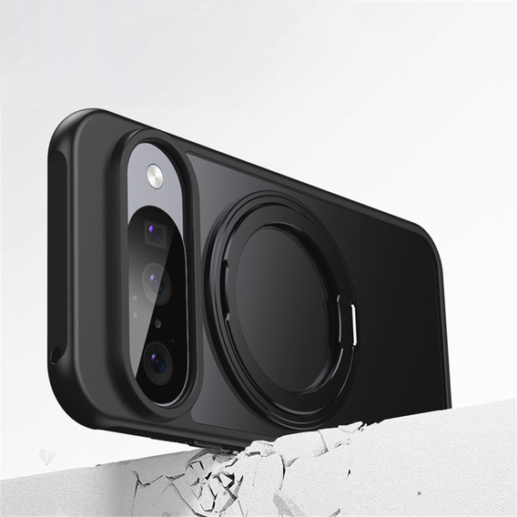 Tok Google Pixel 10 / 10 Pro , MagSafe tokhoz, állvánnyal, fekete