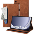 Tok Samsung Galaxy Tab A9+, Classic, tolltartóval, barna