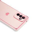 tok Samsung Galaxy A35 5G, Electro heart, rózsaszín rose gold + Full Glue Kerámiaüveg