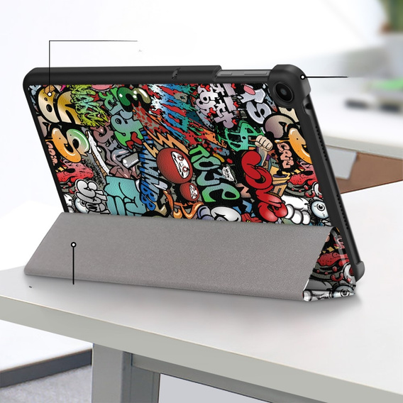 Tok Huawei MatePad SE 10.4 2022, Smartcase, graffiti