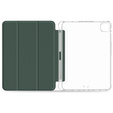Tok iPad Pro 11 2022 / 2021 / 2020, Smartcase Hybrid, tolltartó résszel, sötétzöld