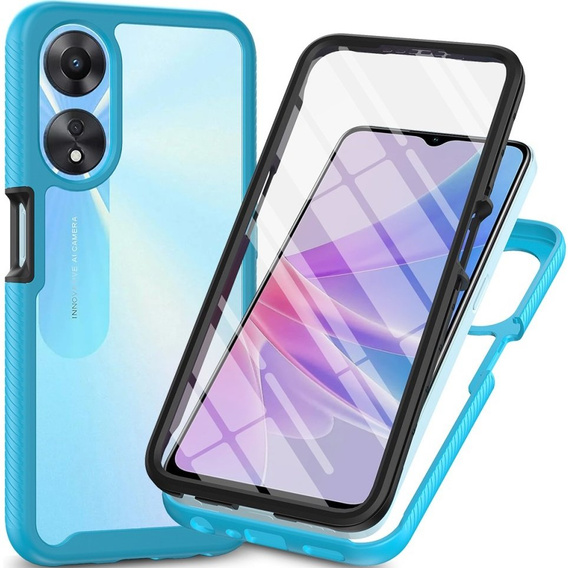 Tok Oppo A78 5G készülékhez, Shockproof, fóliával, kék