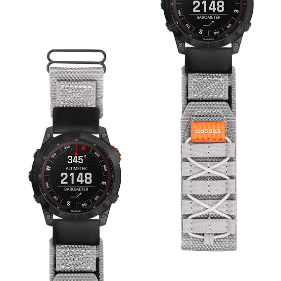 ERBORD Runner Quickfit Nylon szíj a Garmin Fenix 5/6/6/6 PRO/7 Forerunner 965/955/945 készülékhez