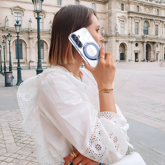 Mágneses tok Samsung Galaxy A36 5G készülékhez, MagSafe, kék
