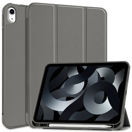 Tok iPad 10.9 2022 10 Gen, Smart Pencil, tolltartóval, szürke