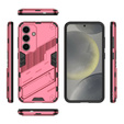 Tok Samsung Galaxy A56 5G, Military kickstand, rózsaszín