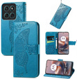 Pattintható tok a Motorola Moto G86 5G, Butterfly, kék