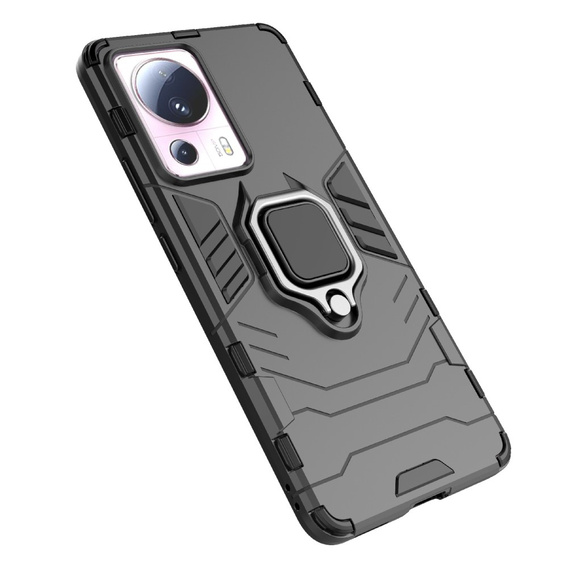 Telefontok a Xiaomi 13 Lite, Kickstand Ring, fekete