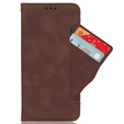 Pattintható tok a TCL 40 NxtPaper, Card Slot, barna