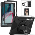Páncélozott tok Lenovo Tab P11 Pro Gen 2 TB132FU TB132XU 11.2" iPad Pro 12.9 1, védő 360, hely a tollnak, fekete