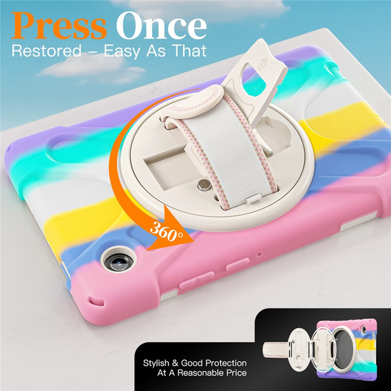 Páncélozott tok állvánnyal és vállpánttal Samsung Galaxy Tab A11 készülékhez