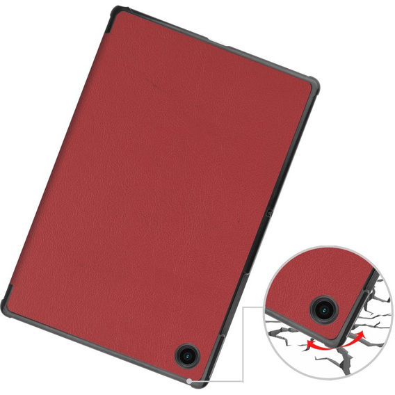 Tok Samsung Galaxy Tab A8 10.5 SM-X200 SM-X205, Smartcase, bordó