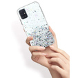 Telefontok a Samsung Galaxy A51 5G, Glittery, átlátszó