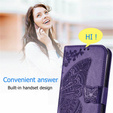 Pattintható tok a Motorola Moto G32, Butterfly, lila