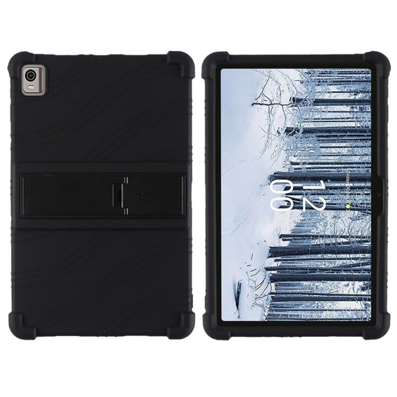 Szilikon tok Nokia T21, Impact, páncélozott, fekete