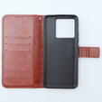 Pattintható tok a Xiaomi 13T / 13T Pro, Crazy Horse Wallet, barna