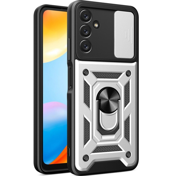 Telefontok a Samsung Galaxy A14 4G/5G, CamShield Slide, ezüst