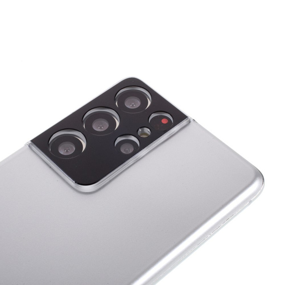 Fém kamerafedél Samsung Galaxy S21 Ultra készülékhez, kék