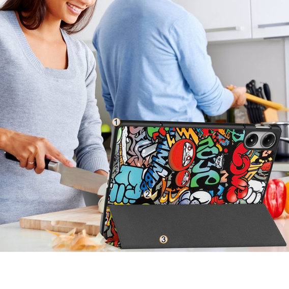 Tok Xiaomi Redmi Pad Pro / Xiaomi Poco Pad, Smartcase, graffiti
