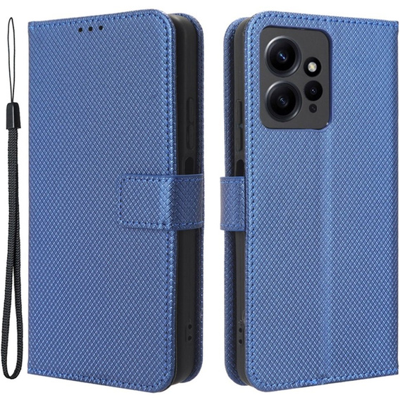 Pattintható tok a Xiaomi Redmi Note 12 4G, Wallet Smart Magnet, kék