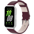 Bőrszíj Samsung Galaxy Fit 3 készülékhez, bordó színű