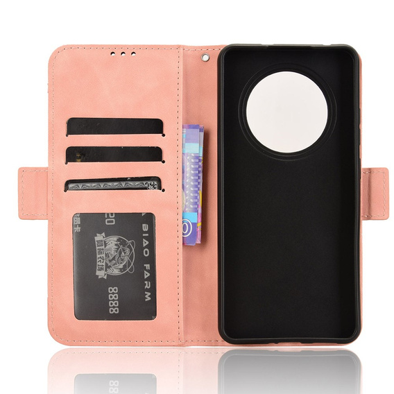 Pattintható tok a Oppo Reno 12FS / 12F, Card Slot, rózsaszín