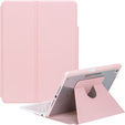 Billentyűzet tok iPad 11" 2025 A16 (11 gen.) / iPad 10.9" 2022 (10 gen.), Rotary 360° Leather, rózsaszín rose gold