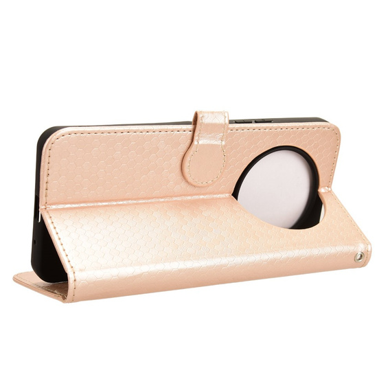 Flap tok Xiaomi Redmi A3, Wallet Rhombus, rózsaszín