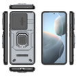 Telefontok a Xiaomi Poco F6 Pro, KickStand Camera Lens, szürke