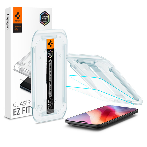 Spigen Glas.TR EZ Fit edzett üveg iPhone Air készülékhez (2 db)