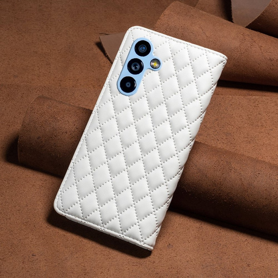 Pattintható tok a Samsung Galaxy A54 5G, Wallet, BINFEN COLOR, fehér