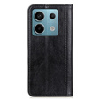 Telefontok a Xiaomi Redmi Note 13 Pro 5G, Wallet Litchi Leather, fekete