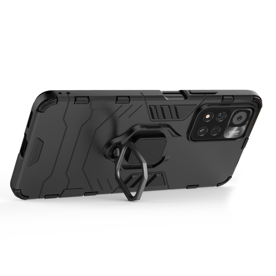 Telefontok a Xiaomi Poco M4 Pro 5G / Redmi Note 11S 5G, Kickstand Ring, fekete