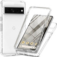 Tok Google Pixel 8 Pro készülékhez, Shockproof, fóliával, átlátszó