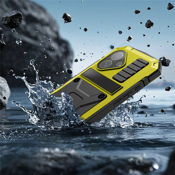 R-JUST tok állvánnyal és beépített üveggel iPhone 17-hez