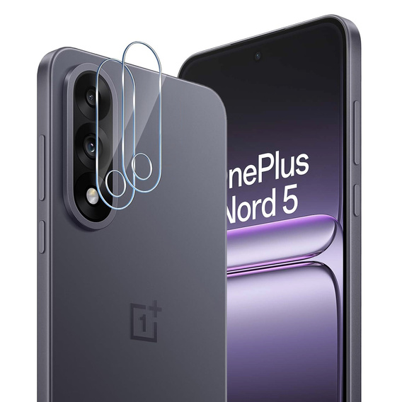 2x ERBORD kamera edzett üveg a Realme 12 Pro / 12 Pro+ készülékhez, átlátszó