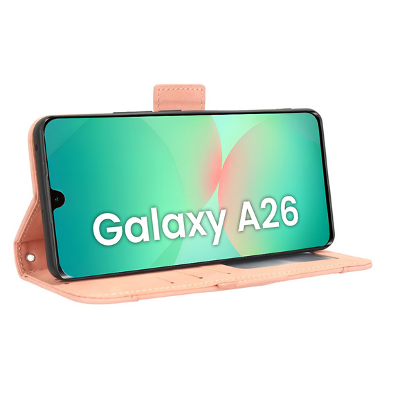 Pattintható tok a Samsung Galaxy A26, Card Slot, rózsaszín