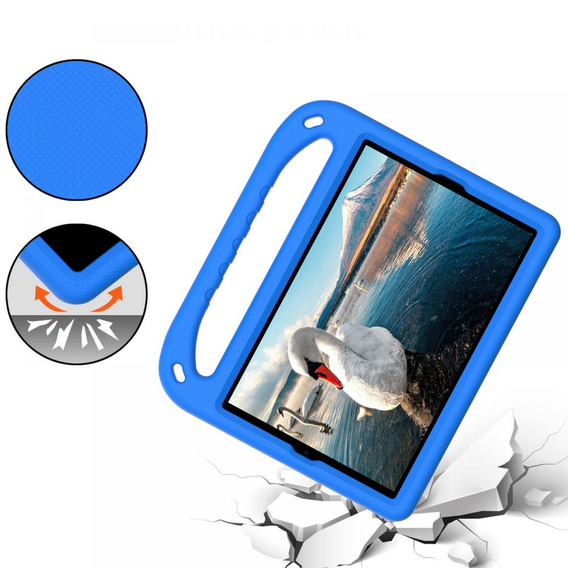 Gyermek tok Lenovo Tab M10 HD 10.1 Gen 2 X306 / Tab M10 Plus TB-X606, gyermek tok fogantyúval, kék