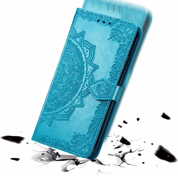 Pattintható tok a Infinix Hot 40i, Mandala, kék