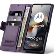 ERBORD Fényes Litchi pénztárca Motorola Moto G56 5G számára