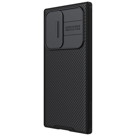 Tok Samsung Galaxy S23 Ultra, páncélozott Nillkin, CamShield Pro, fekete