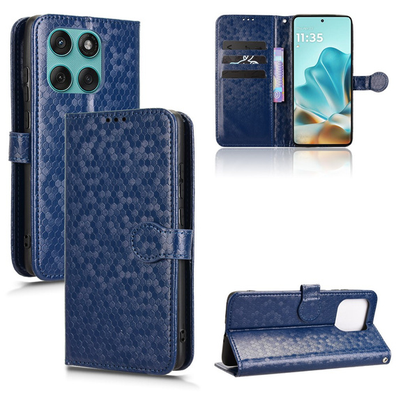 Flap tok Motorola Edge 60 / 60 Fusion, Wallet Rhombus, kék