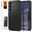 A Spigen tok Samsung Galaxy S24 FE, Liquid Air, fekete + 9H edzett üveghez