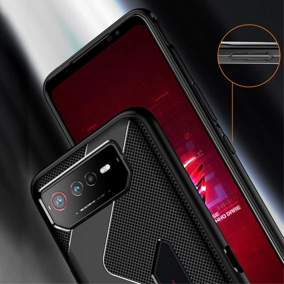 Telefontok a ROG Phone 6 5G, Carbon Gel, fekete