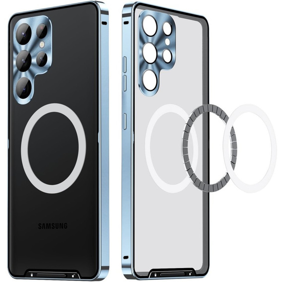 Kameravédő tok Samsung Galaxy S25 Ultra, CamShield MagSafe, kék