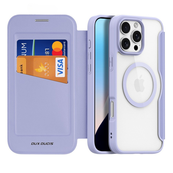 Dux Ducis Telefontok a iPhone 16 Pro, Skin X Pro, MagSafe, lila