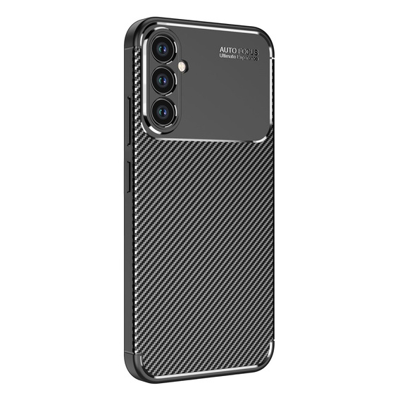 Szilikon tok a Samsung Galaxy A17 5G készülékhez, kameravédelemmel, fekete színben
